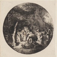 KG 04288
<br/>
Boeren, varken dodend
<br/>
<em>Ostade, Adriaen van (1610-1684)</em>